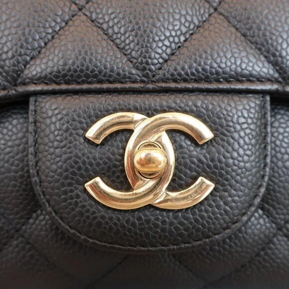 Authentic CHANEL JUMBO single flap black caviar leather shoulder bag 30cm - Picture 7 of 16